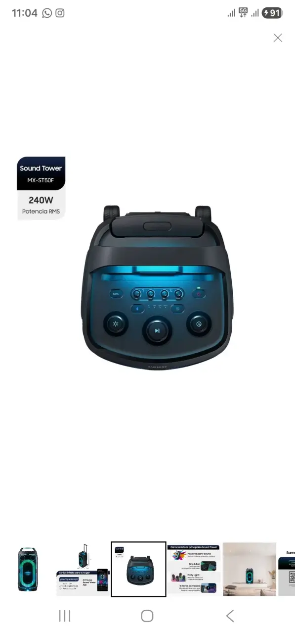 sound tower mx st50f 240w party speaker - 2