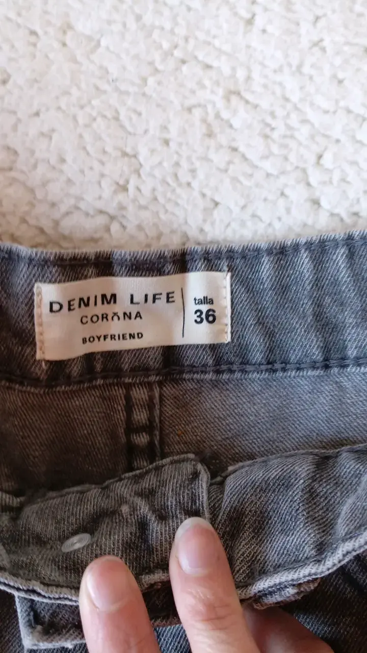 Shorts de mezclilla desgastados corona talla 36 - 2