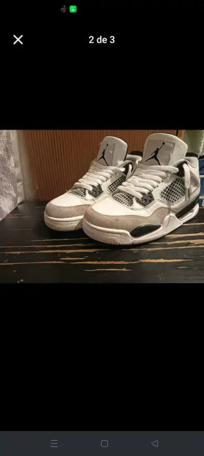 Zapatillas deportivas blancas Air Jordan retro - miniatura 2
