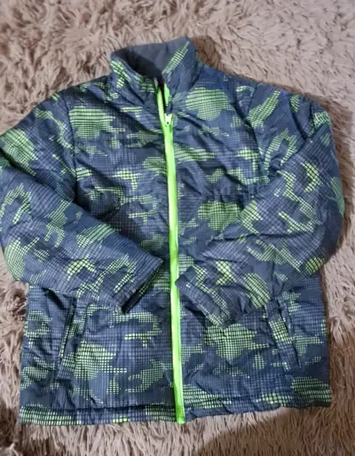 Chaqueta impermeable para niños Swisstech camuflaje verde - miniatura 1