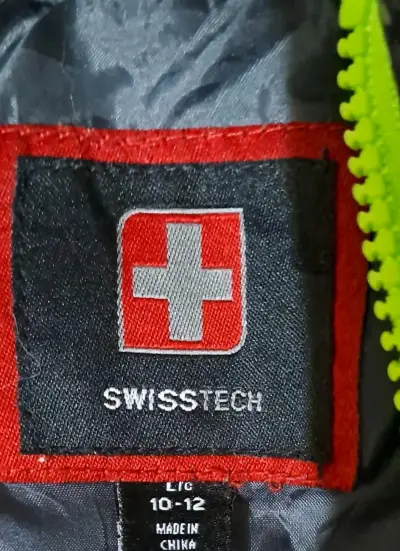 Chaqueta impermeable para niños Swisstech camuflaje verde - miniatura 2