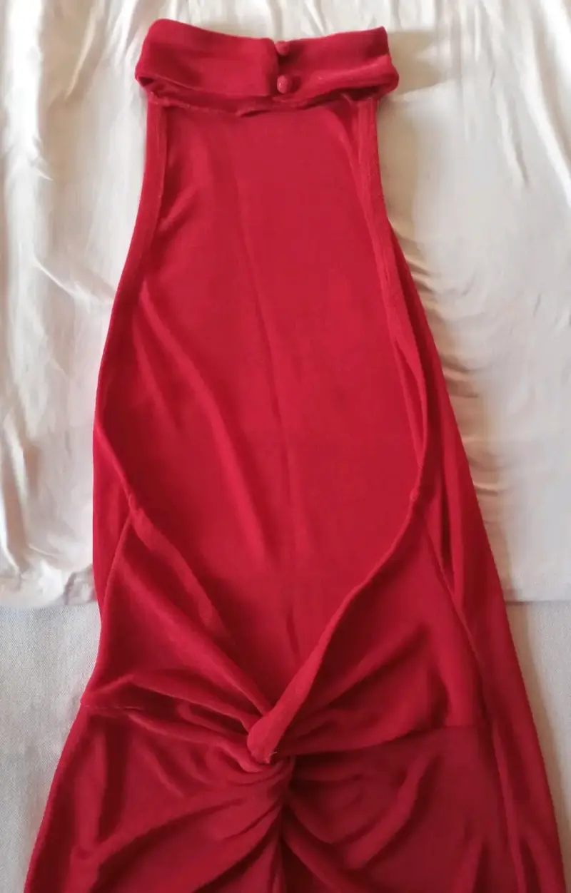 Vestido Rojo sin Espalda - 5