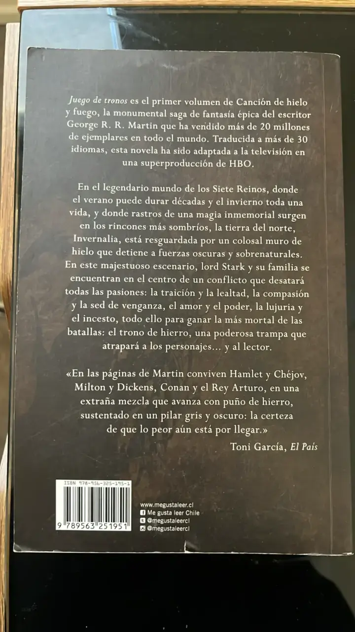 Libro Juego de Tronos de George R.R. Martin - 2