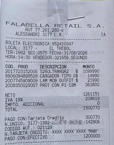 Samsung Galaxy S26 Ultra con caja y cargador - miniatura 4