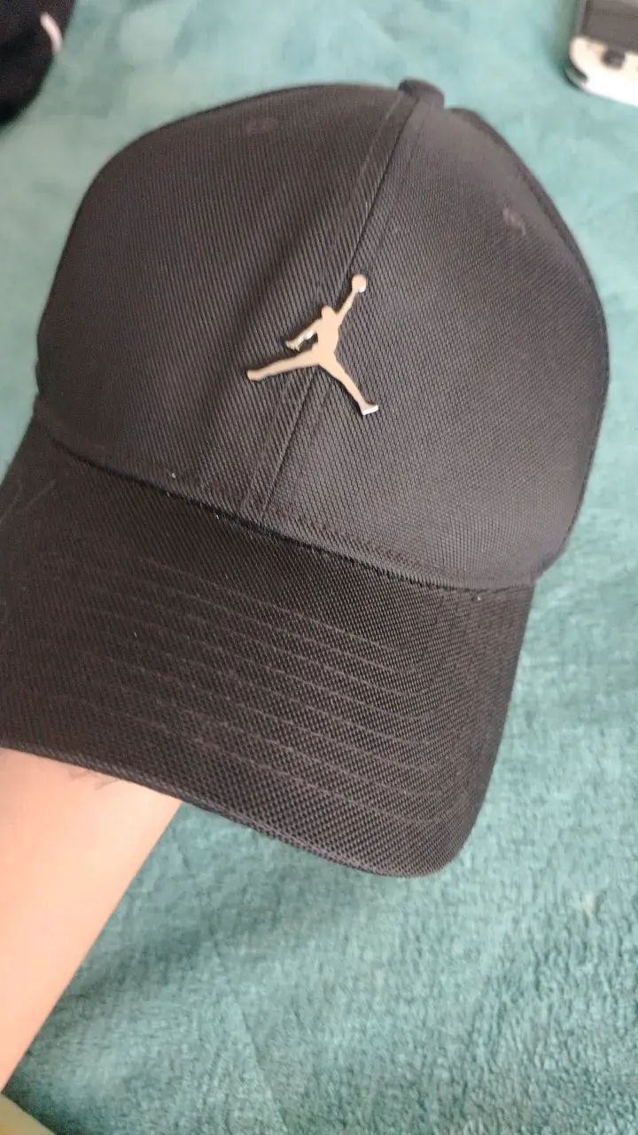 Gorra negra con logo Jumpman - 1