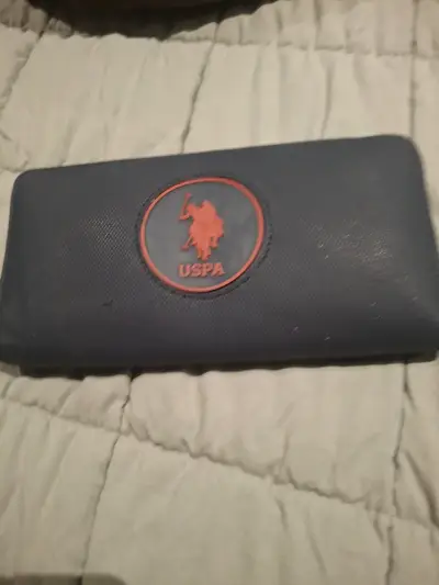 Billetera azul USPA con cierre - miniatura 1