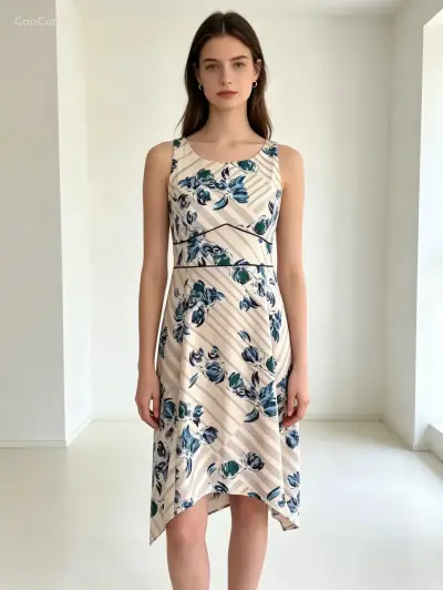 Vestido Banana Republic floral sin mangas - miniatura 1