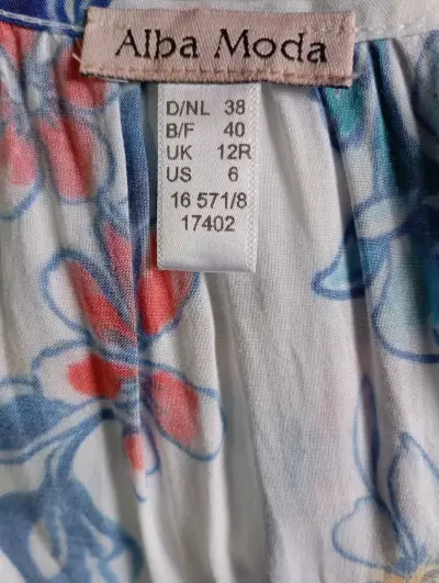 Blusa floral de manga larga colorida - miniatura 2