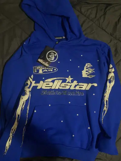 Polerón hellstar azul talla M - miniatura 1