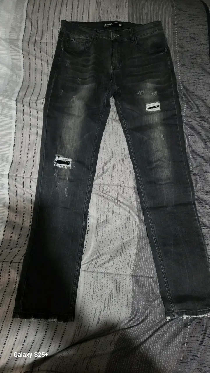 Jeans negros  para hombre