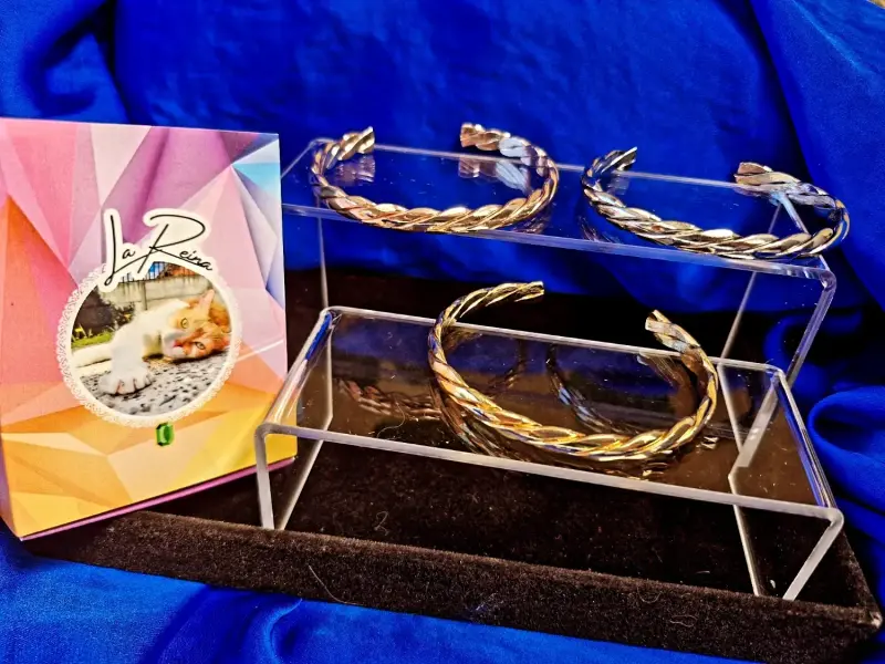 Set de joyería dorada con collares y pulseras - 3