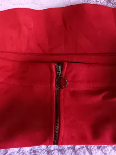 Falda roja con trasero frontal Zara - miniatura 4