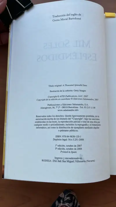 Libro 'Mil soles espléndidos' de Khaled Hosseini - miniatura 3
