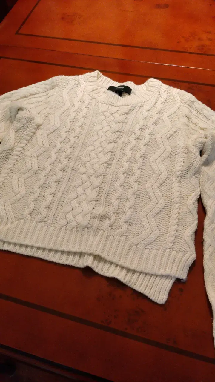 Suéter de punto blanco para mujer - 2