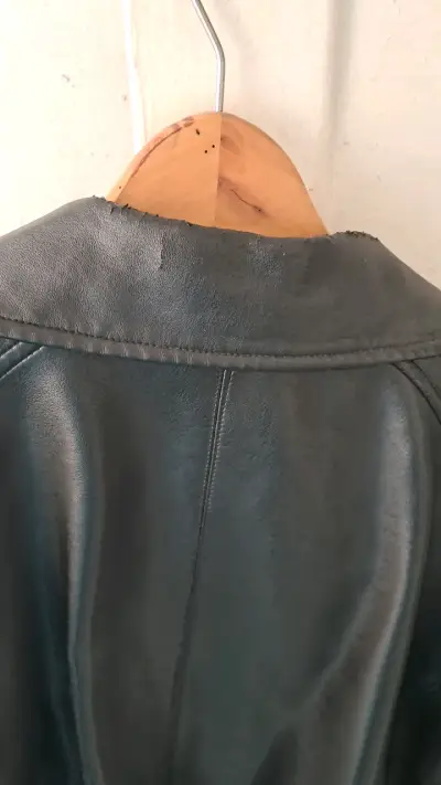 Chaqueta de cuero negra Zibel talla XL - miniatura 3