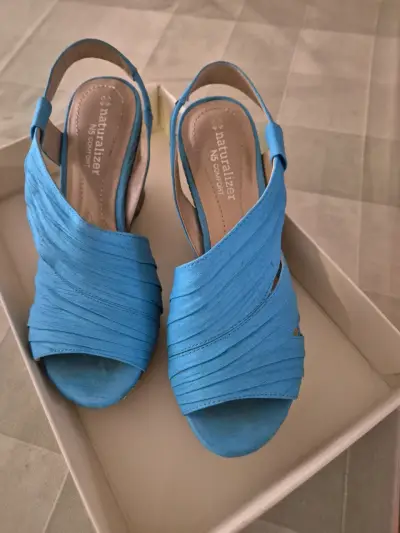 Sandalias de cuña azul Naturalizerlizer N5 Comfort - miniatura 1