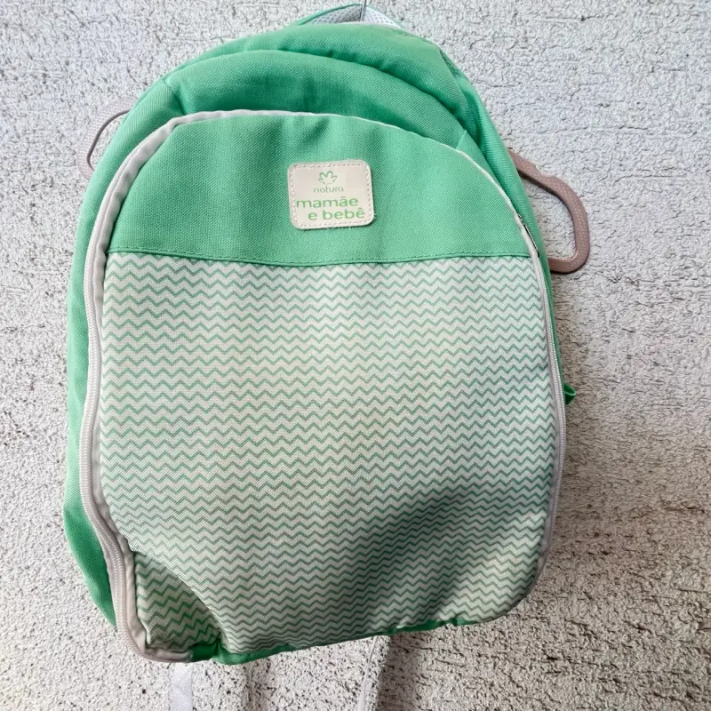 Mochila verde para mamá y bebé Natura - 2