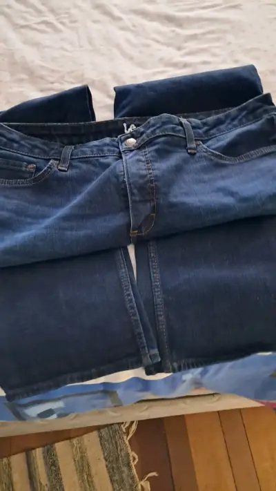 Jeans Lee azul oscuro talla 18 - miniatura 1