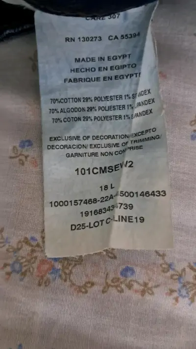 Jeans Lee azul oscuro talla 18 - miniatura 2