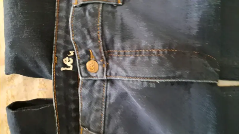 Jeans Lee azul oscuro talla 18 - 4
