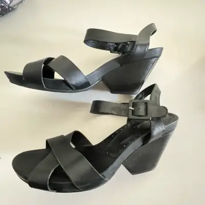 Sandalias negras de tacón alto Gacel - miniatura 1