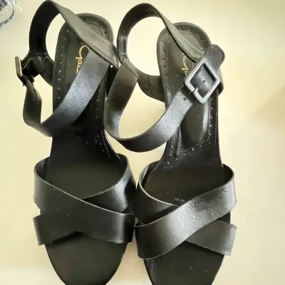 Sandalias negras de tacón alto Gacel - miniatura 3
