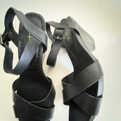 Sandalias negras de tacón alto Gacel - miniatura 5