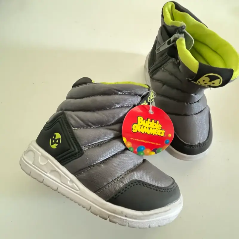 Botas de invierno para niños Bubble Gummers gris y verde - 1