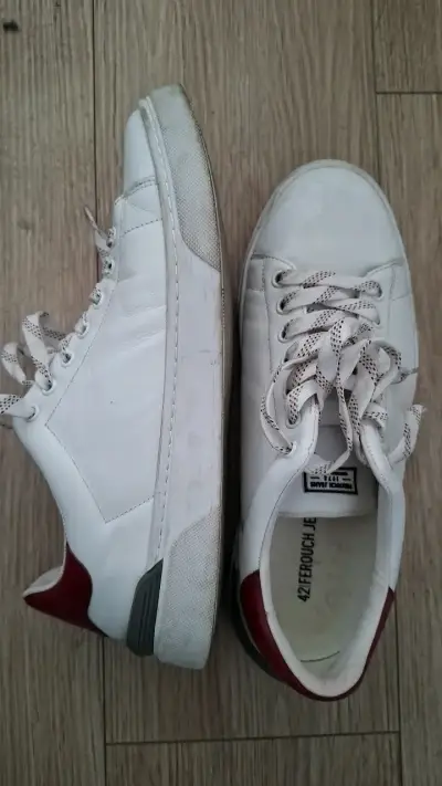 Zapatillas blancas Ferouch Jeans talla 42 - miniatura 4
