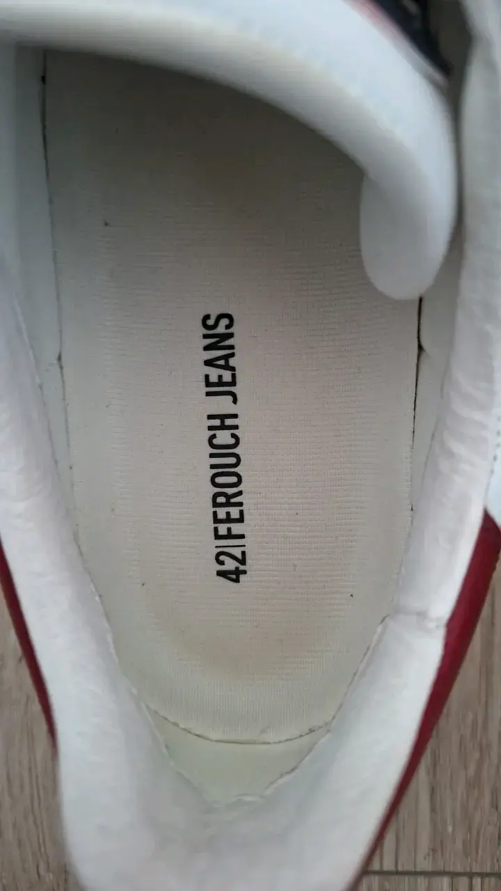 Zapatillas blancas Ferouch Jeans talla 42 - 5