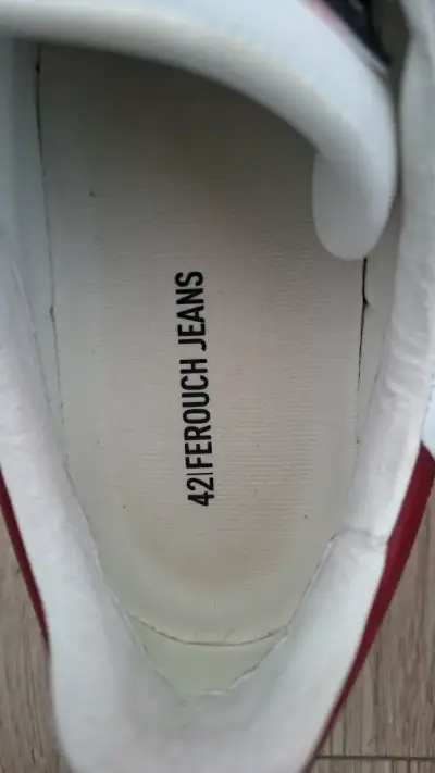 Zapatillas blancas Ferouch Jeans talla 42 - miniatura 5