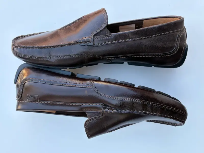 Zapatos de cuero marrón Clarks para hombre - 4