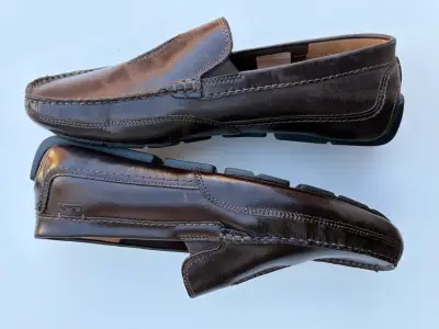 Zapatos de cuero marrón Clarks para hombre - miniatura 4