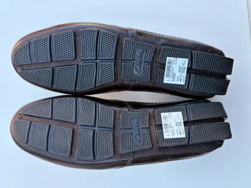 Zapatos de cuero marrón Clarks para hombre - 5