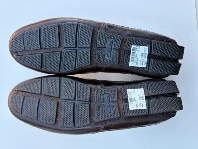 Zapatos de cuero marrón Clarks para hombre - miniatura 5