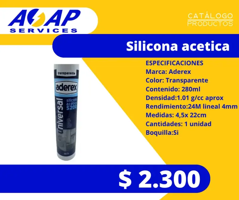 Silicona Acetica Transparente 280ml (1un) - 1