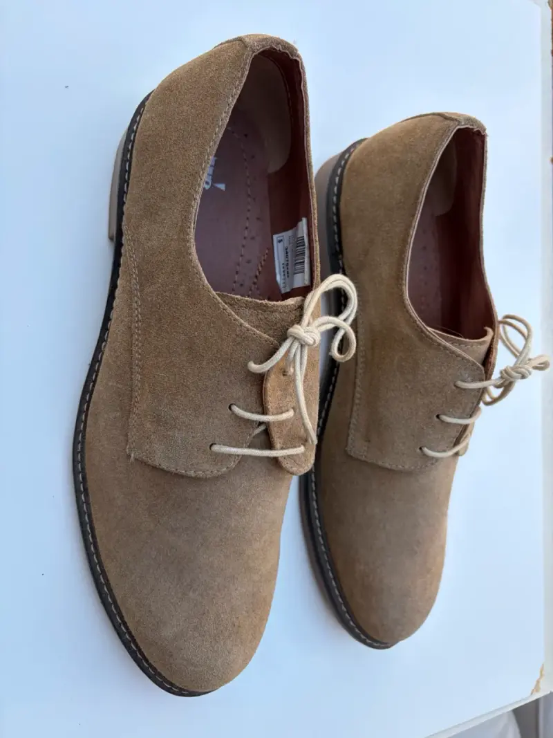 Zapatos de gamuza marrón para hombre - 2