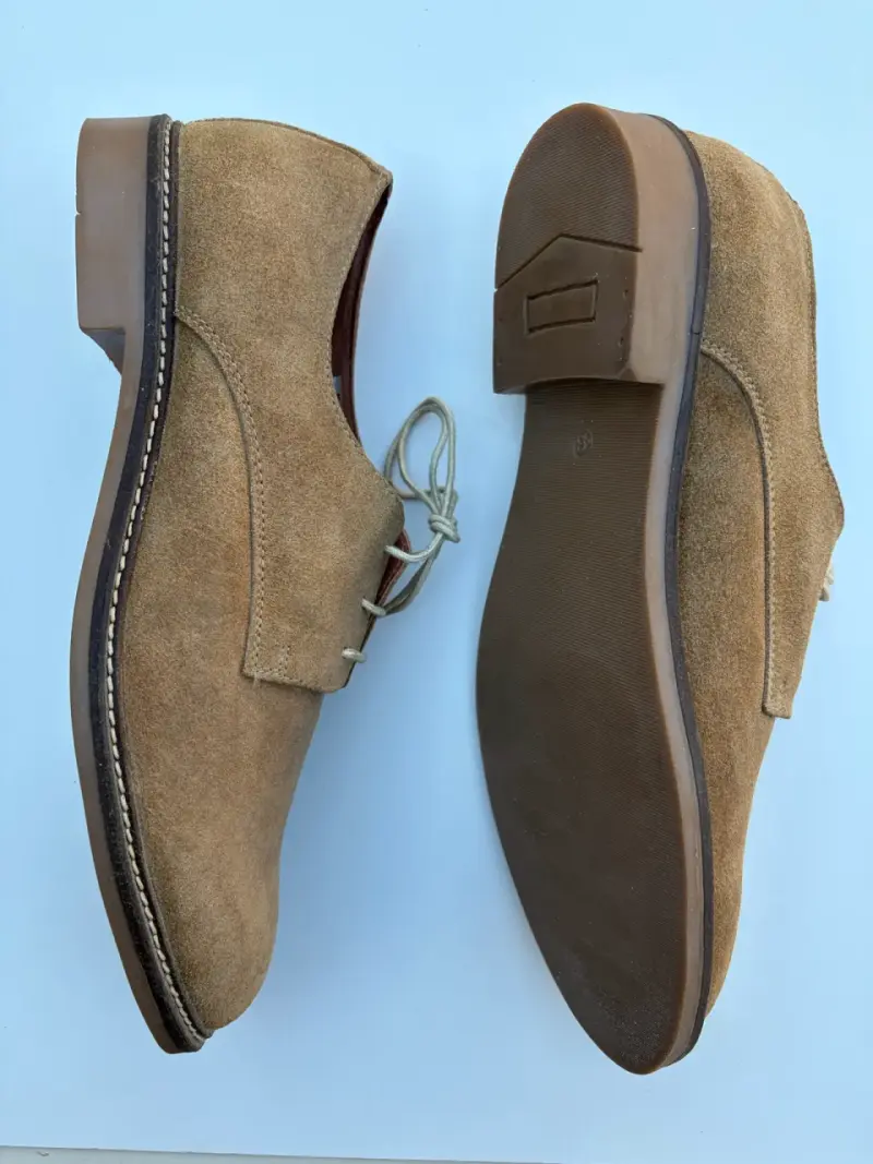 Zapatos de gamuza marrón para hombre - 3