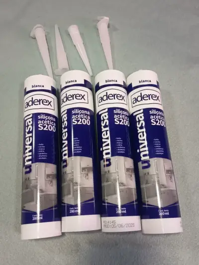 Pack 4 Siliconas Acetica Blanca 280ml - miniatura 2