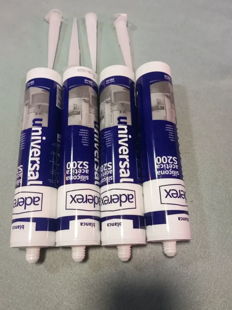 Pack 4 Siliconas Acetica Blanca 280ml - 3