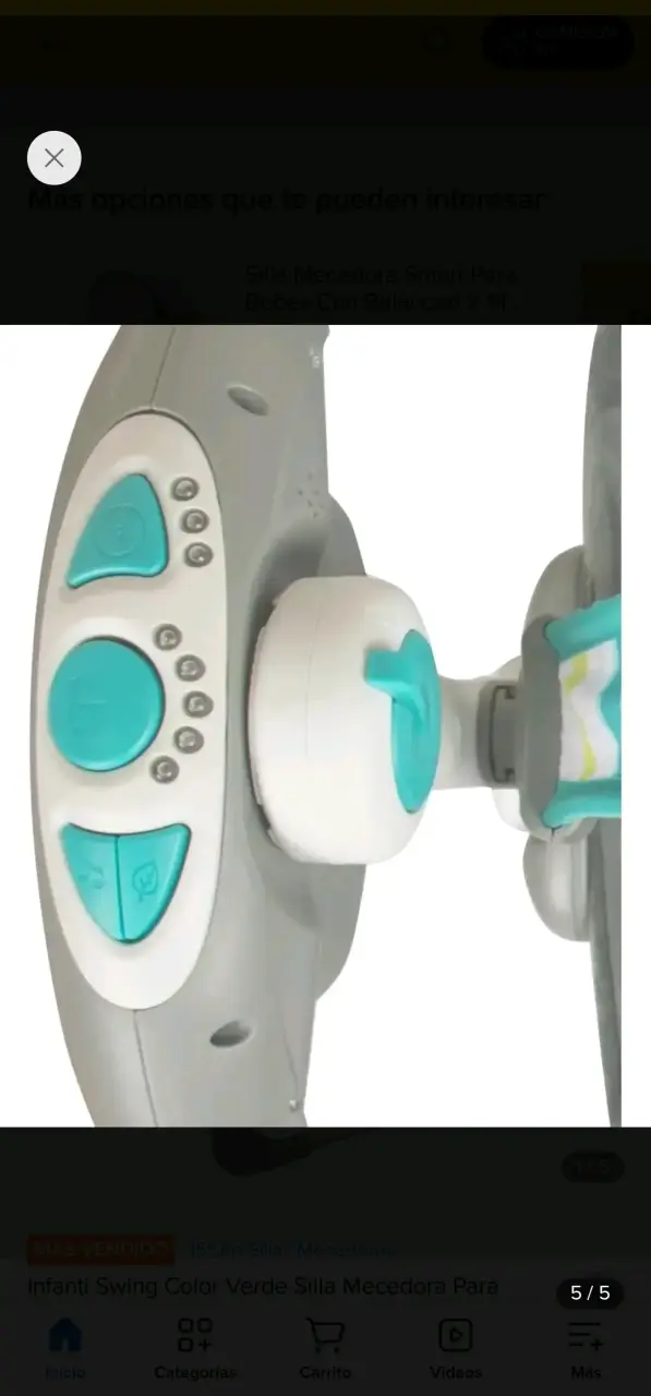 Silla mecedora para bebé con luces y sonidos - 2