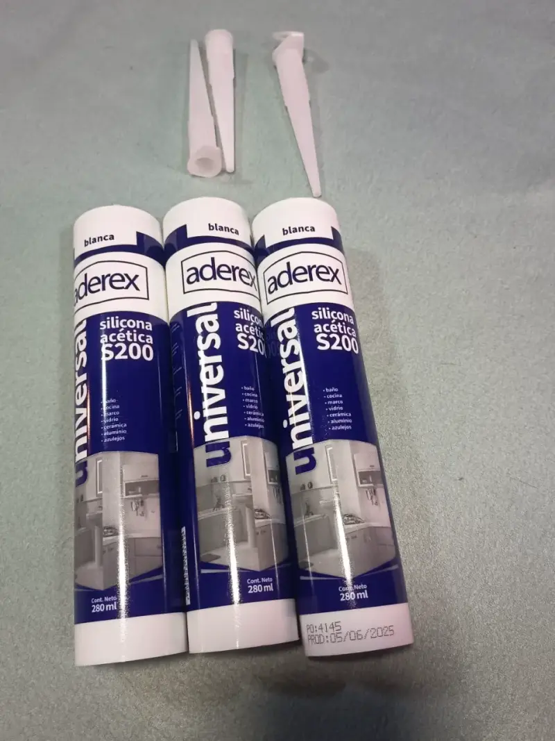 Pack 3 Siliconas Acetica Blanca 280ml - 2