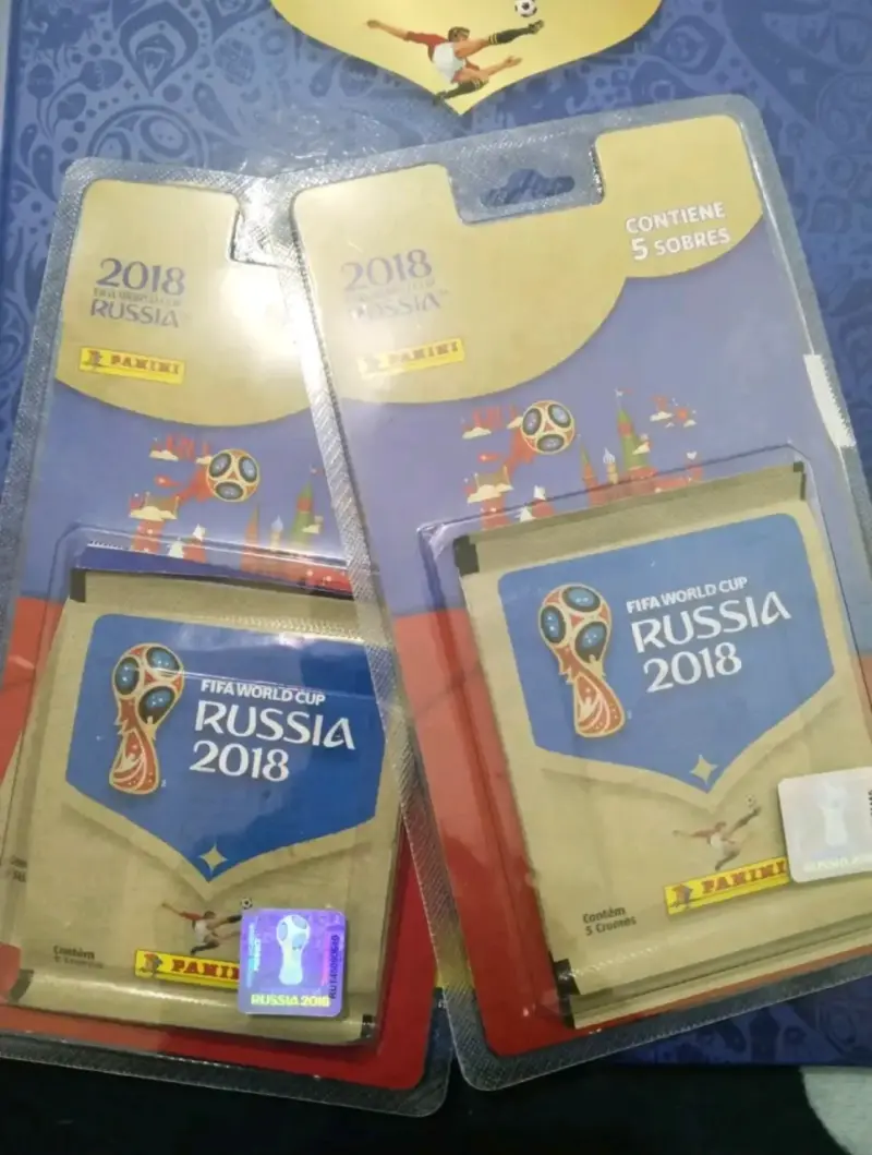 2 Blisters de 5 sobres Panini Mundial Rusia 2018