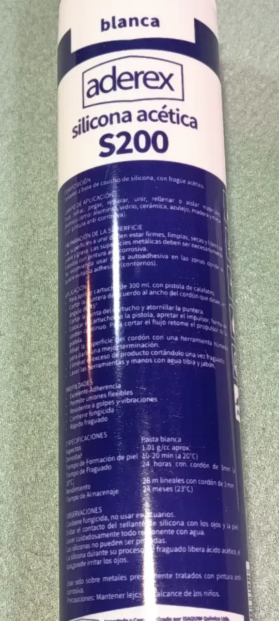 Silicona Acetica Blanca 280ml (1un) - 4