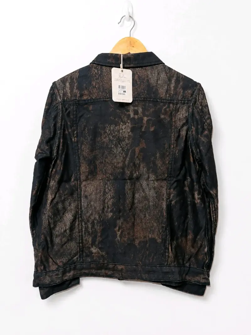 Chaqueta de mezclilla negra con diseño Umbrella - 2