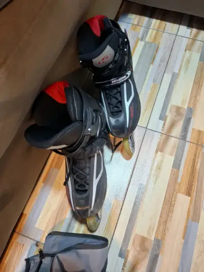 Patines en línea Hondar negros con bolsa - miniatura 3