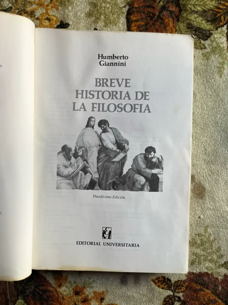 Libro 'Breve Historia de la Filosofía' de Humberto Giannini - 2