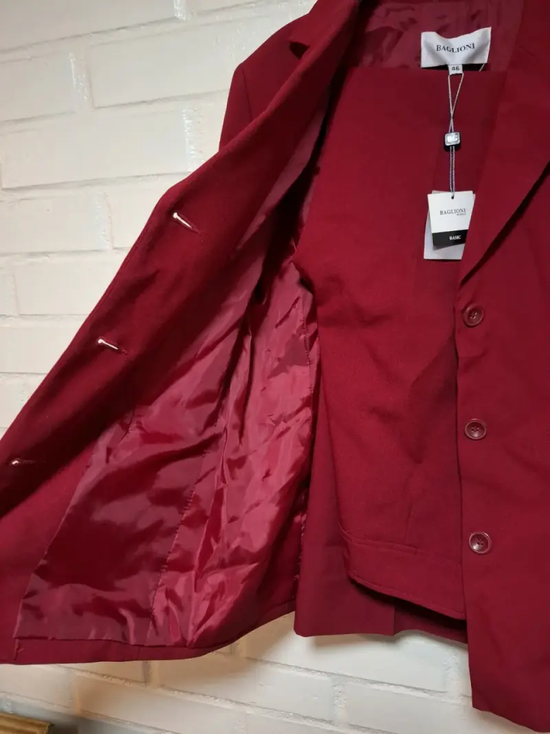 Blazer rojo elegante para mujer Baglioni - 4