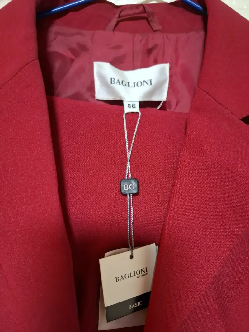 Blazer rojo elegante para mujer Baglioni - 5