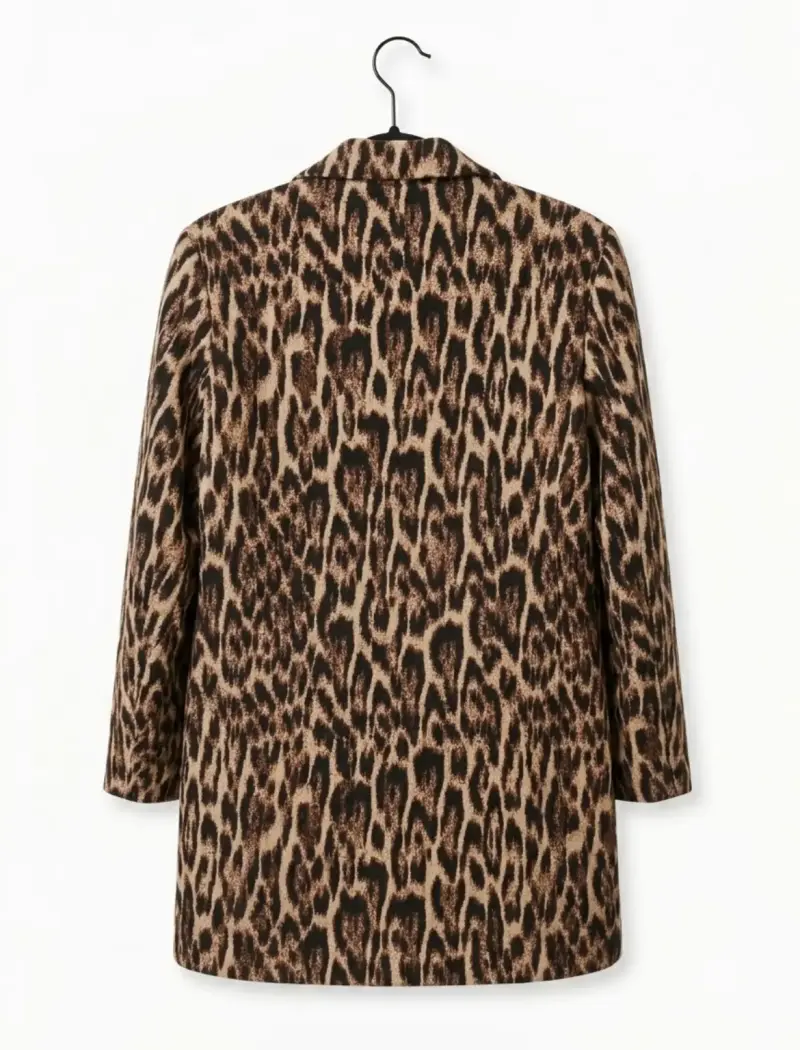 Abrigo Mango animal print talla S - 2